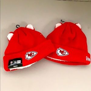 NWT KANSAS CITY CHIEFS toddler winter hats